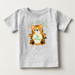 Camiseta De Bebé Tiger Baby Shower Green