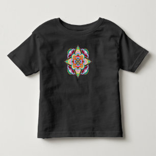 Camiseta De Bebé Tiger Dragon Mandala Toddler T-Shirt