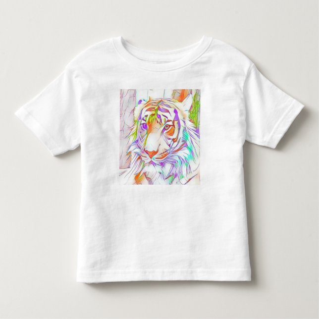 Camiseta De Bebé Tigre blanco (Anverso)