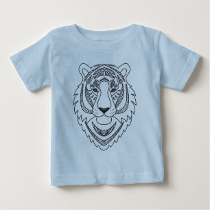 Camiseta De Bebé Tigre blanco inspirado