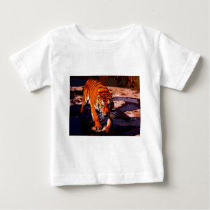 Camiseta De Bebé Tigre caminando
