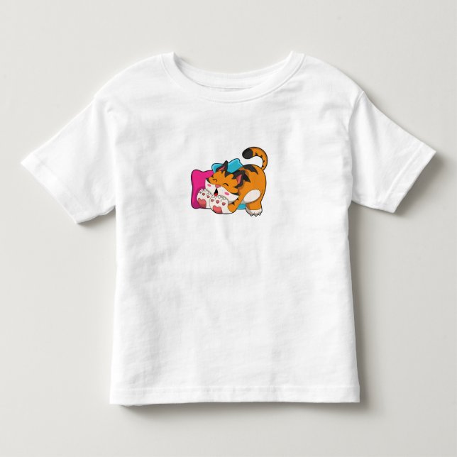 Camiseta De Bebé Tigre cansado (Anverso)