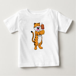 Camiseta De Bebé Tigre con carne