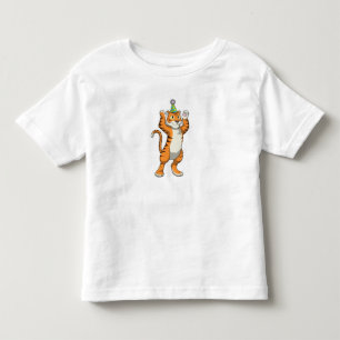 Camiseta De Bebé Tigre con Fiesta gorra Fiesta