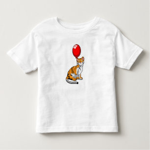 Camiseta De Bebé Tigre con globo
