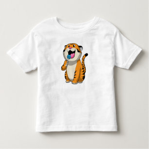 Camiseta De Bebé Tigre con Lollipop