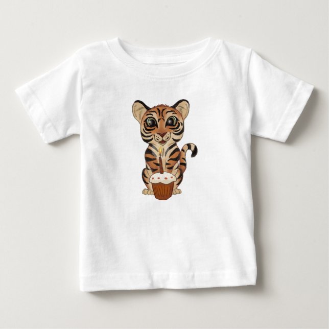 Camiseta De Bebé Tigre de cumpleaños (Anverso)