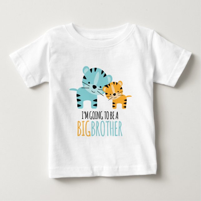 Camiseta De Bebé Tigre lindo "Gran Hermano" (Anverso)