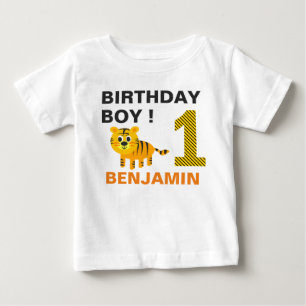 Camiseta De Bebé Tigre lindo, primer partido de cumpleaños