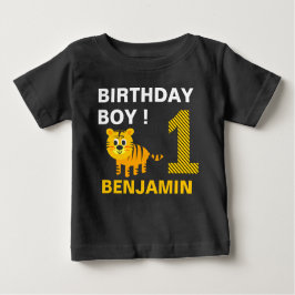 Camiseta De Bebé Tigre lindo, primer partido de cumpleaños
