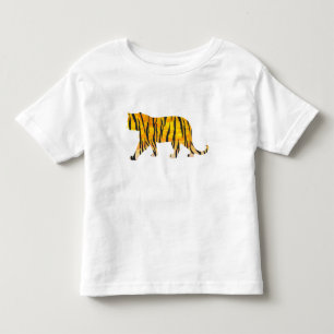 Camiseta De Bebé Tigre negro y Naranja