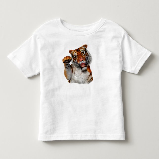 Camiseta De Bebé Tigre, niño pequeño tigre (Anverso)
