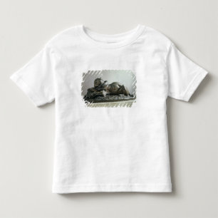 Camiseta De Bebé Tigre que devora un cocodrilo, 1832 (bronce)