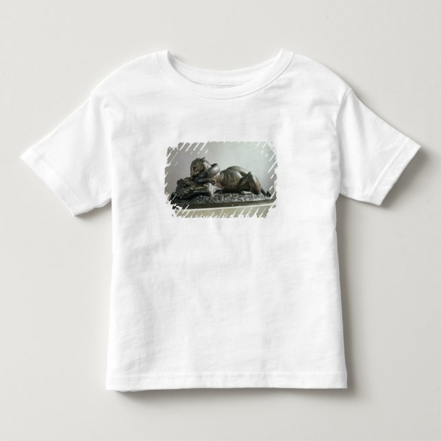 Camiseta De Bebé Tigre que devora un cocodrilo, 1832 (bronce) (Anverso)