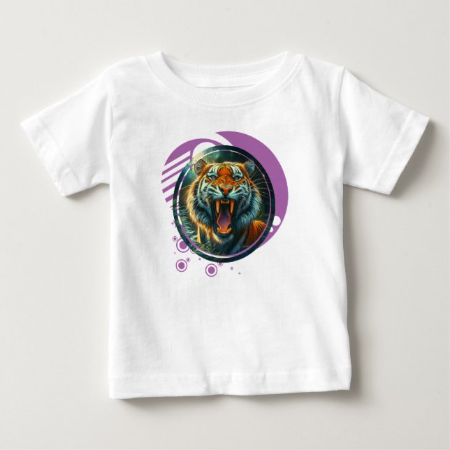 Camiseta De Bebé Tigre ruidoso (Anverso)