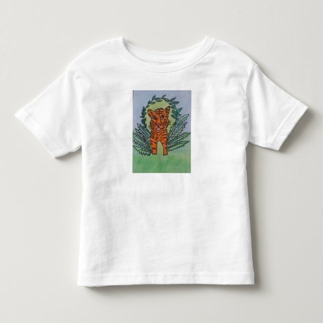 Camiseta De Bebé tigre salvaje (Anverso)