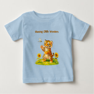 Camiseta De Bebé Tigre y libélula