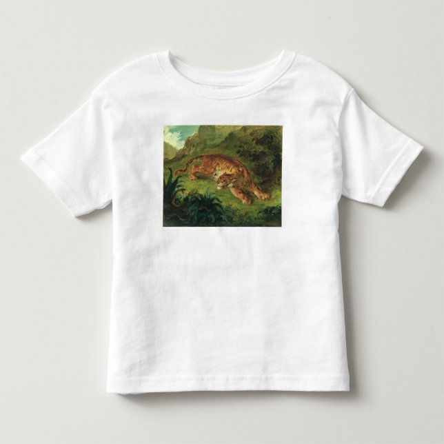 Camiseta De Bebé Tigre y serpiente, 1858 (Anverso)