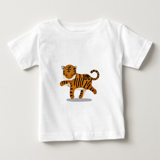 Camiseta De Bebé Tigre zoológico chino (Anverso)