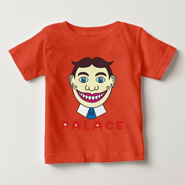 Camiseta De Bebé Tillie sobre cartas del palacio (Anverso)