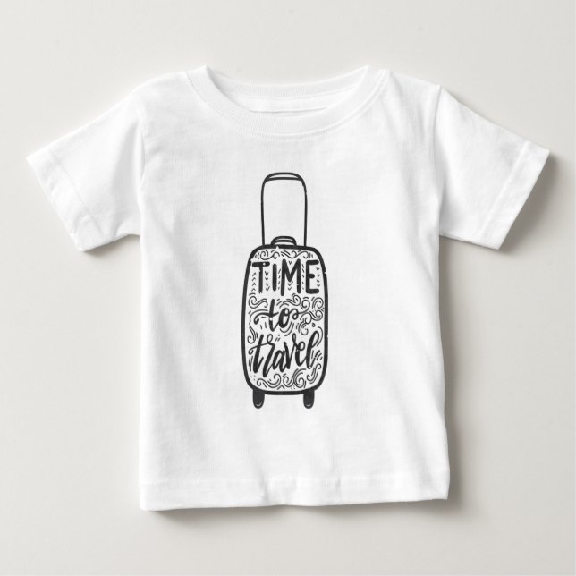 Camiseta De Bebé Time To Travel (Anverso)