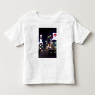 Camiseta De Bebé Times Square de noche en Manhattan, Nueva York