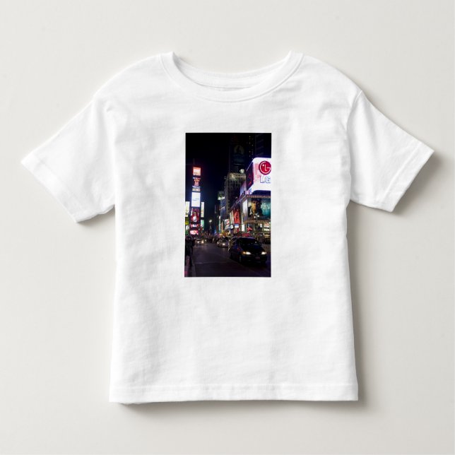 Camiseta De Bebé Times Square de noche en Manhattan, Nueva York (Anverso)