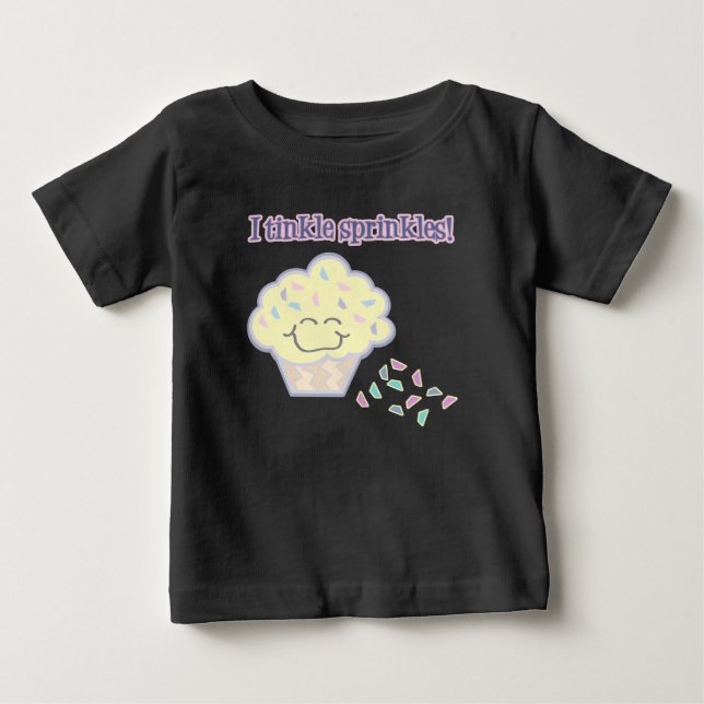 Camiseta De Bebé tinkle rociando magdalenas graciosas (Anverso)
