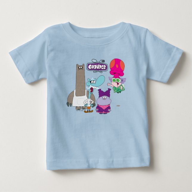 Camiseta De Bebé Tintzel, Mung, Chowder y Truffles (Anverso)