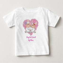 Camiseta De Bebé Tiny but Loved by Mom Baby T-Shirt