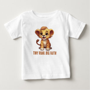 Camiseta De Bebé Tiny Roar, Big Faith