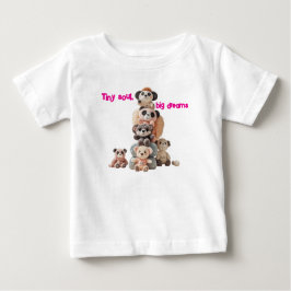 Camiseta De Bebé Tiny Soul, Big Dreams" Teddy Bear Toddler T-Shirt