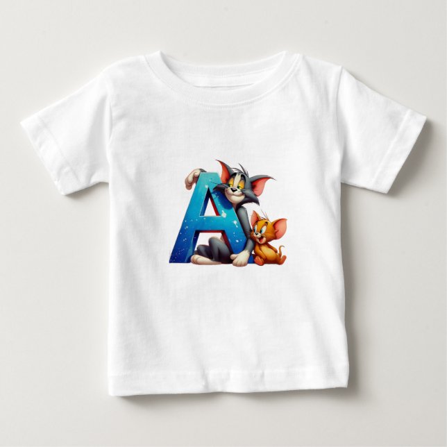 Camiseta de bebé TinyToon Pals – Tom & Jerry Fun (Anverso)
