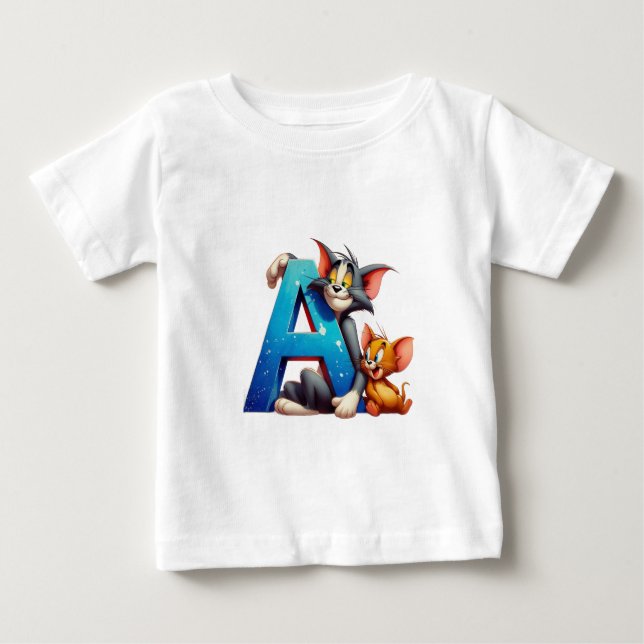 Camiseta De Bebé TinyToon Pals – Tom & Jerry Fun Baby Boy T-Shirt (Anverso)