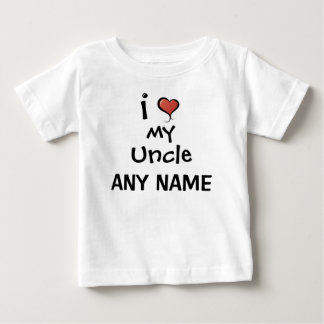 Camiseta De Bebé Tío personalizado Love