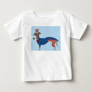 Camiseta De Bebé Tío Sam Galgo