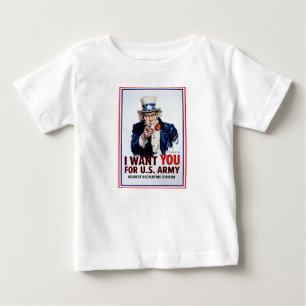 Camiseta De Bebé Tío Sam Te Quiere