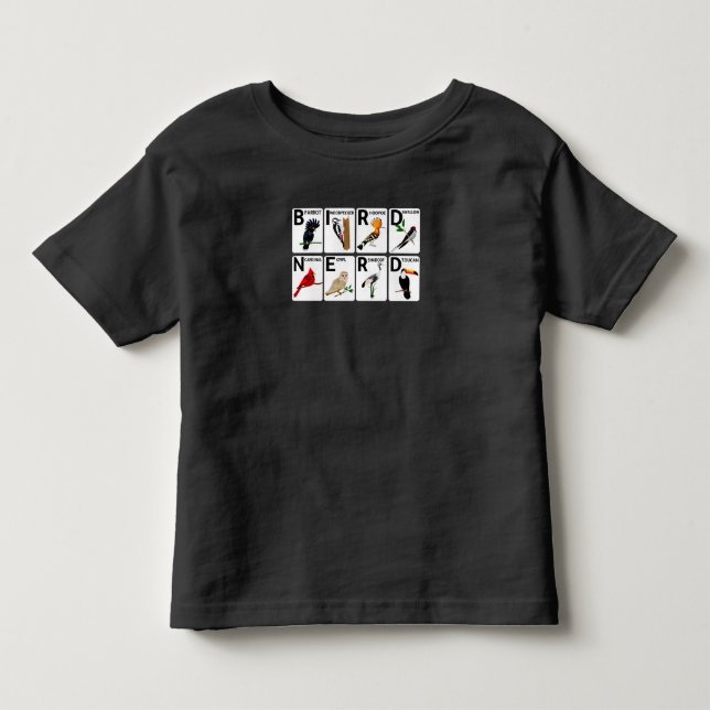 Camiseta De Bebé Tipo de aves (Anverso)