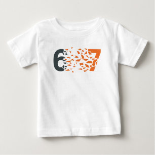Camiseta De Bebé Tipografía abstracta 67