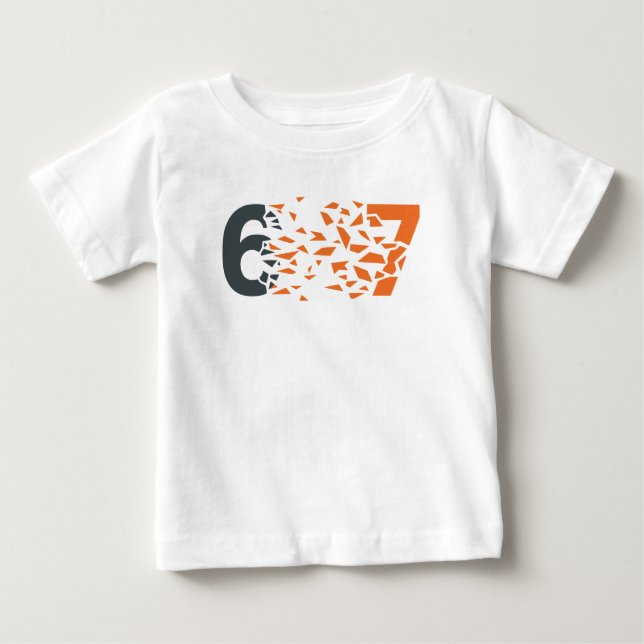 Camiseta De Bebé Tipografía abstracta 67 (Anverso)