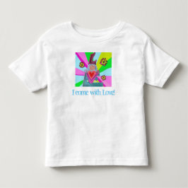 Camiseta De Bebé Tipografía Amar los colores vivos gráficos