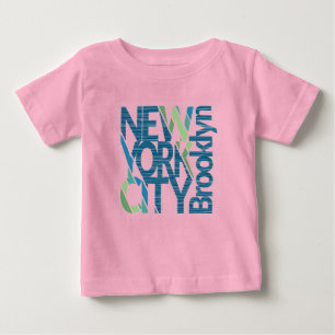 Camiseta De Bebé Tipografía de Brooklyn Nueva York