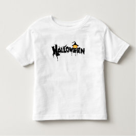 Camiseta De Bebé Tipografía de Halloween