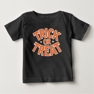Camiseta De Bebé Típografía de Halloween y arte de candía