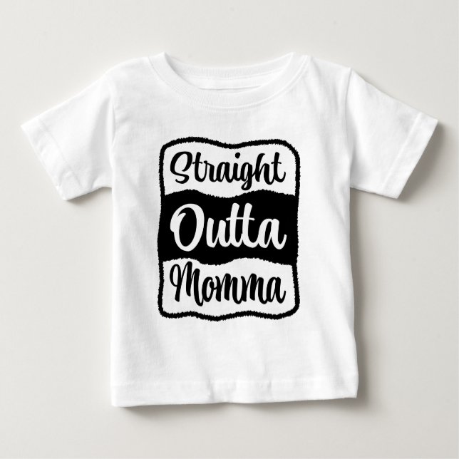 Camiseta De Bebé Tipografía de mamas de salida directa (Anverso)