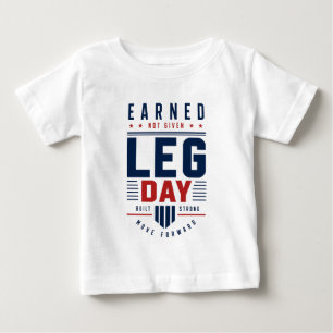 Camiseta De Bebé Tipografía de Motivación de Gimnasio para Día de P