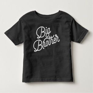Camiseta De Bebé Tipografía de Retro Gran Hermano Blanco