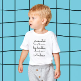 Camiseta De Bebé Tipografía minimalista moderna para hermano mayor 