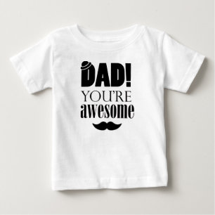 Camiseta De Bebé ¡Tipografía minimalista para el Día del Padre!