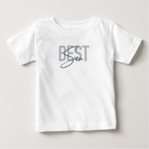 Camiseta De Bebé Tipografía moderna, simple y genial de Mejor Hijo